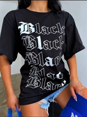 T-shirt logo black μαύρο 60194-128