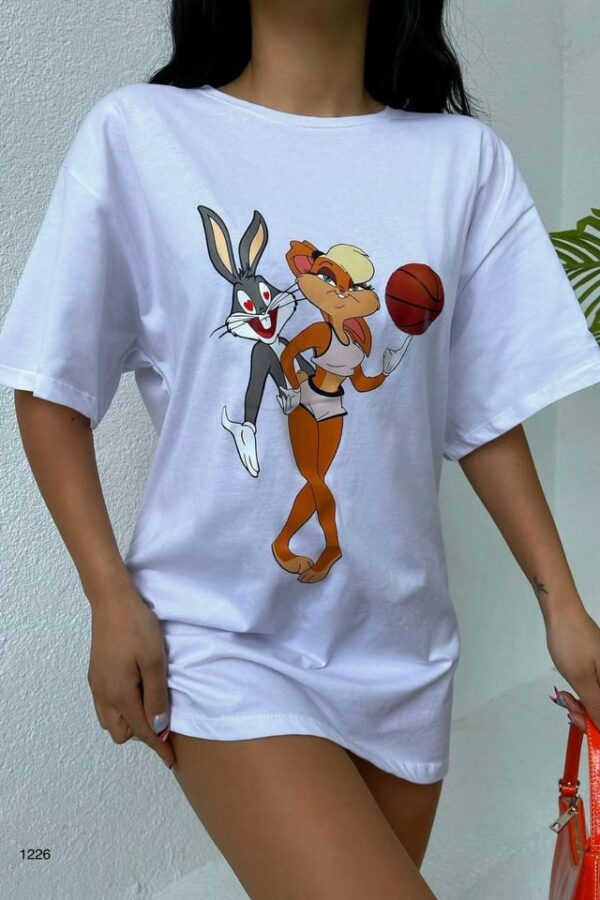 T-shirt Bugs & Lola Bunny λευκό 60261-128