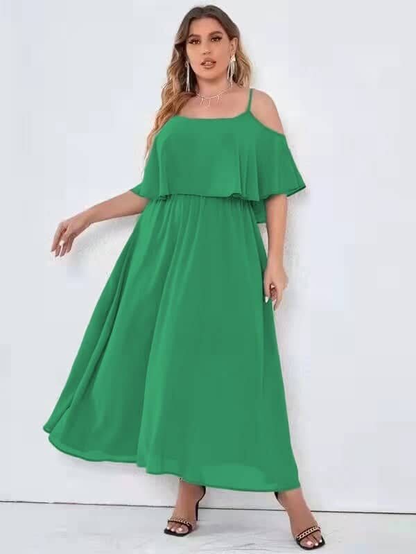 Φόρεμα plus size πράσινο 60469-201