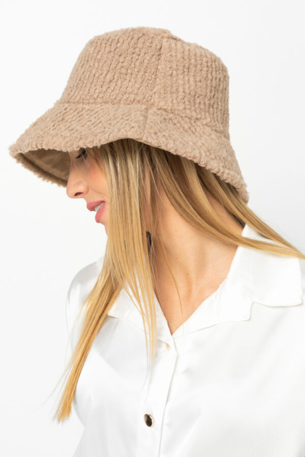 Bucket καπέλο double face μπεζ 521-007
