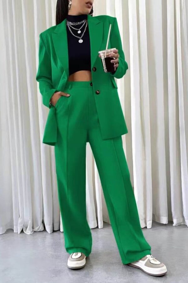 Κοστούμι στυλ oversized πράσινο 80071-601
