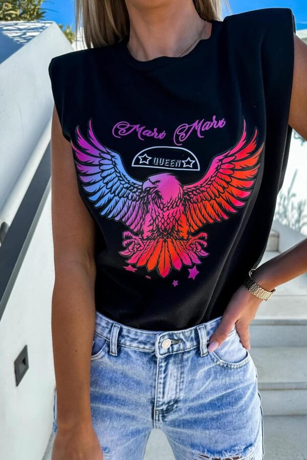 T-shirt Eagle μαύρο 80100-101