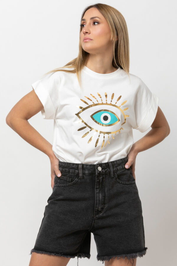 T-shirt eye λευκό 80331-106
