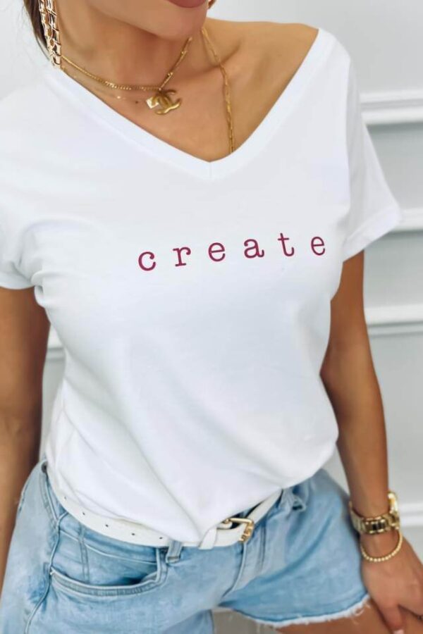 Tshirt "Create" λευκό 80435-101