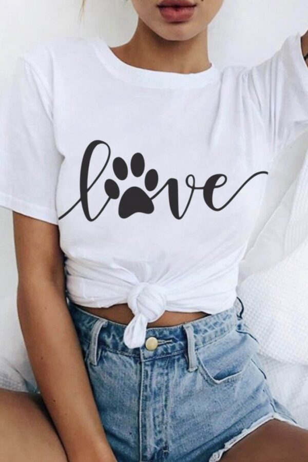 T-shirt LOVE λευκό 80438-101