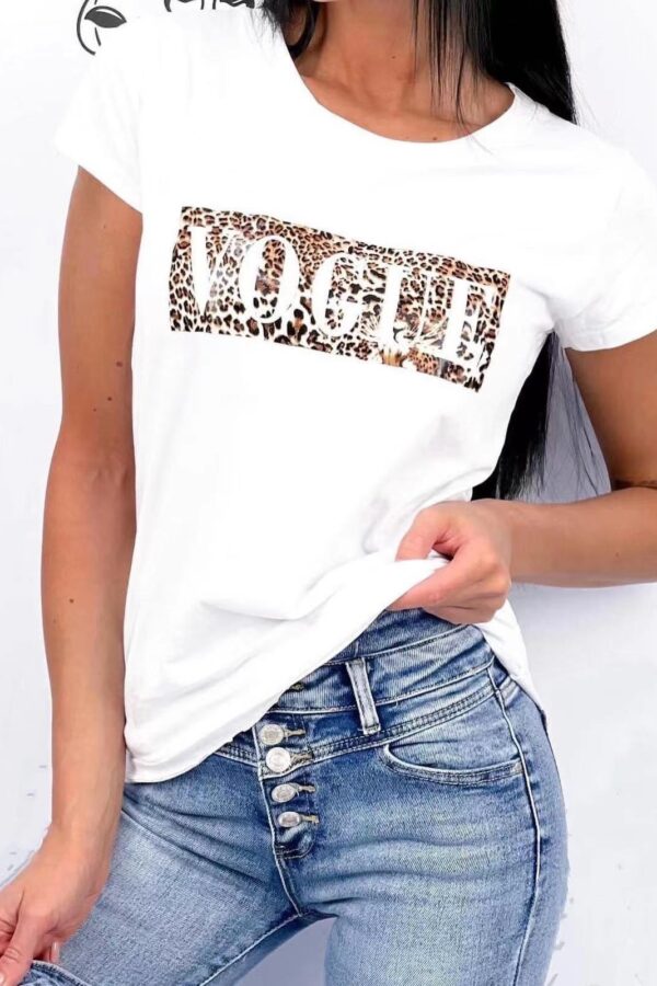 T-shirt Vogue print λευκό 80447-101