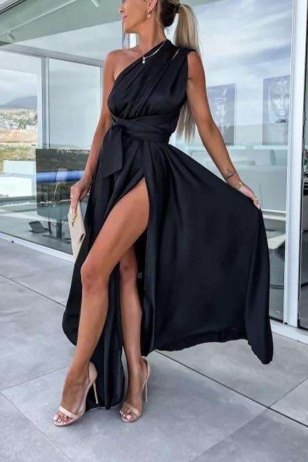 Φόρεμα μάξι πολυμορφικό μαύρο 10071-201