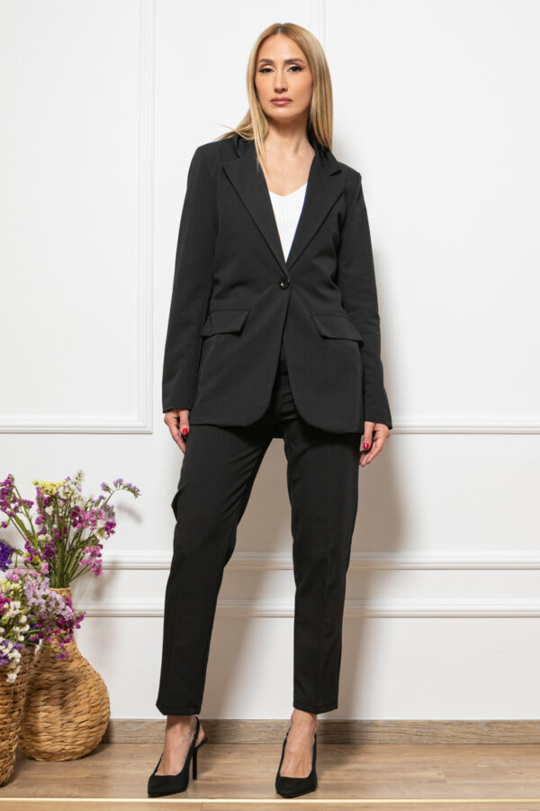 Κοστούμι σακάκι και παντελόνα μαύρο 10102-609