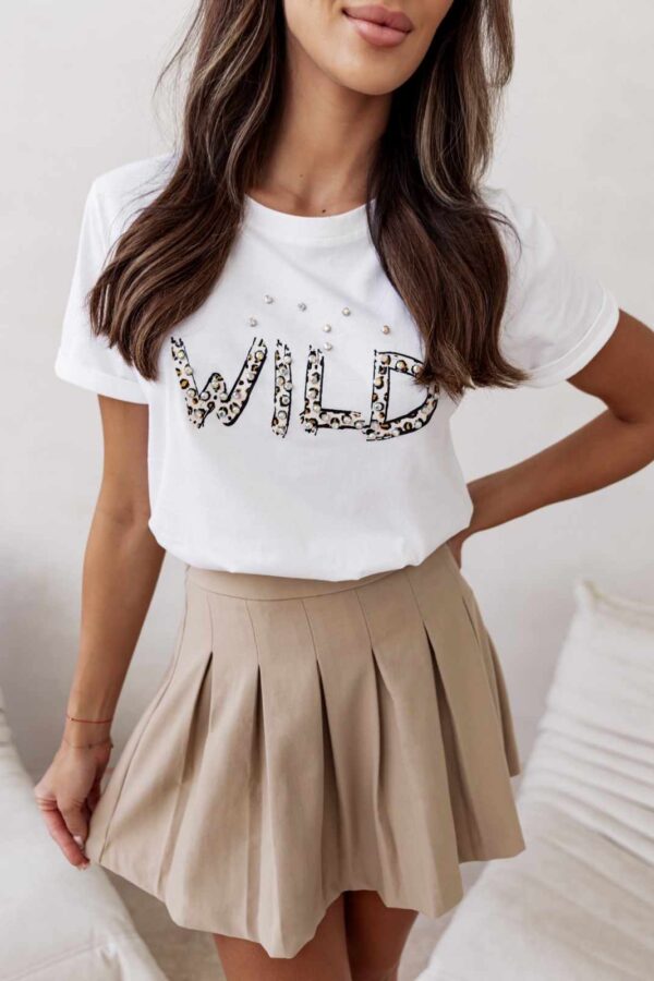 Τ-shirt "Wild" λευκό 10231-101